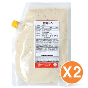 아이엠소스 랜치소스 1kg, 2개