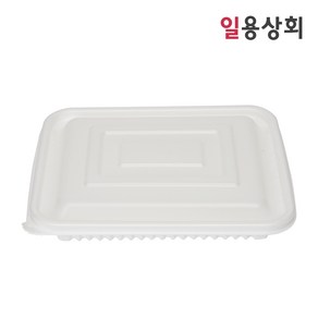 [ILYONG] 사각 찜용기 JH 23193 900ml 50세트 백색, 50개, 1세트