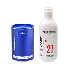 슈바츠코프 이고라 탈색약 450g + 셀렉티브 6% 산화제 1000ml, 1개