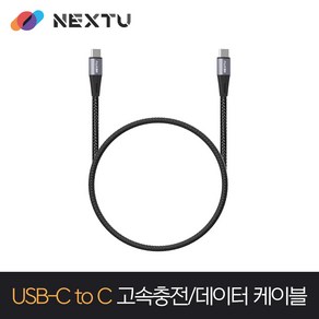 NEXT-CC6031U2-60W C to C 고속충전 데이터 케이블 0.3m