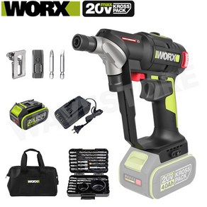 웍스 WORX 충전드릴 듀얼헤드 스위치드릴드라이버 WU177 전동 드릴 드라이버, 1개, 5.0Ah 1배터리 패키지