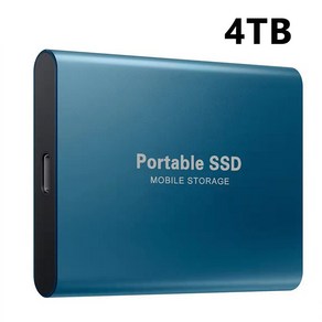 휴대용 외장 하드 ssd 2023 고속 SSD 외장 솔리드 스테이트 하드 드라이브 500GB 1TB 2TB 4TB 8TB USB3.1 휴대용 16TB 디스크 노트북 랩탑, 10 Blue 4TB