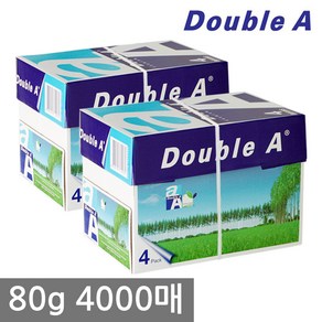 더블에이 A4 복사용지(A4용지) 80g 2000매 1BOX, 4000매