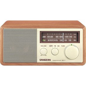 산진 WR-11 우드캐비닛 AM/FM 테이블탑 아날로그 라디오, 상품선택