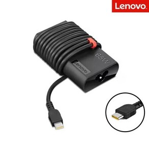 [레노버] 아답터 20V 3.25A 65W Slim [USB Type-C] GX20Z46248 전원 케이블 포함, 1개