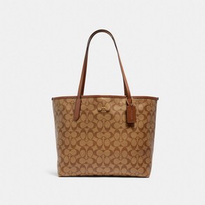 코치 시그니처 캔버스 시티 토트백 5696 IME74 City Tote In Signature Canvas