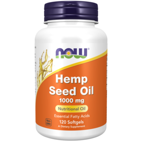 나우푸드 햄프 씨드 오일 1000mg 소프트젤 대마종자유 Hemp Seed Oil, 1개, 120정