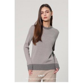 유닛 크루넥 베이직 풀오버 (GREY) UFJKCN31FS-58