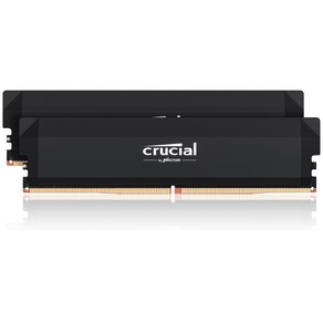 마이크론 Cucial DDR5-6400 CL38 PRO Oveclocking 패키지 아스크텍 (32GB(16Gx2)), 블랙, 2개