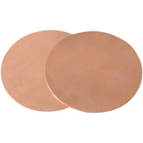 두께 동판 전자파없는 직경 방지 수맥차단매트 차단재 구리판 원형 1 구리, 0.5*10mm 2매, 2개