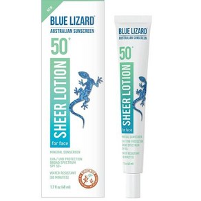 BLUE LIZARD 시어 페이스 로션 - SPF 50 48ml, 1개