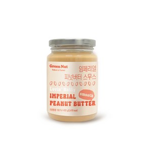 임페리얼 피넛버터 스무스 100% 땅콩버터 미국산 대용량, 1개, 400g