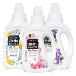 인블리스 저자극 섬유유연제 1Lx4개(로즈 베이비코튼 라벤더), 라벤더, 4개, 1L