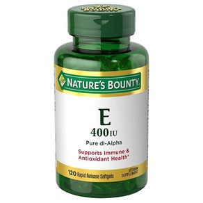 Natue's Bounty 네이처스바운티 E 400IU 소프트젤 120정, Natue's Bounty 네이처스바운티 E 400I, 1개