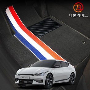 기아 EV6 확장형 디자인 코일매트 트랩매트 바닥 발판 깔판 발매트 GT-Line 라이트 에어 어스, EV6 (21.8~), 1열만제작(운전석+조수석), 브라운(Bown)