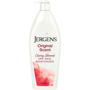 일본직발송 6. JERGENS(저겐스) JERGENS 체리 아몬드 에센스 오리지널 향기 드라이 스킨 바디 모이스처, 1개