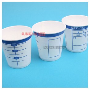 (MOA)일회용 남성소변검사통/소변검사컵 (URINE CUP (종이/남성용)) 100개