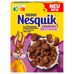 네스퀵 Nesquik 초코 시리얼 크런치 브라우니