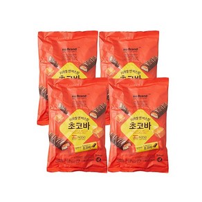 노브랜드 카라멜앤비스킷 초코바 240g, 4개