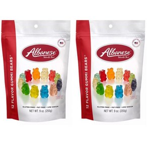 알바니즈 12가지맛 구미베어 젤리 2개x255g / Albanese Wold's Best 12 Flavo Gummi Beas - 9oz, 255g, 2개