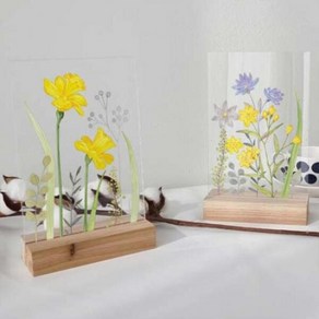 아트박스/꾸밈 eh029-아크릴스탠드액자12CmX18Cm_옐로우플라워(세로), 타입선택:이미지3
