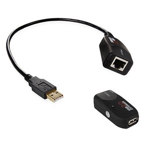 [이지넷유비쿼터스] USB 2.0 to RJ-45 리피터 케이블 NEXT-USB100 *RJ-45 최대 100m 연장*, 1개