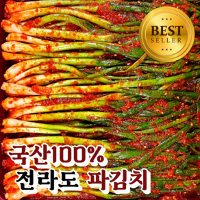 [국산100%]여수직송 초록싱싱 당일제조 파김치, 1개, 1kg