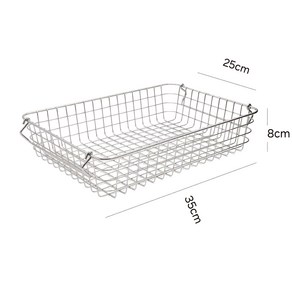 한샘 스테인리스 와이어 바스켓 M, 실버, 1개