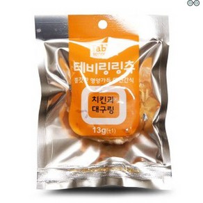 반려견 간식 치킨 대구링 13g 강아지 져키 영양식 애견 건강식 특식 펫푸드 개간식, 1개