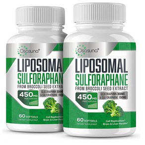 Osasuna 오사수나 Liposomal Sulforaphane 450mg 60정 2팩