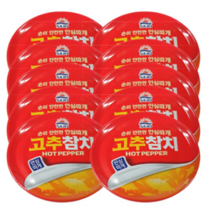 사조 안심 고추참치, 85g, 48개