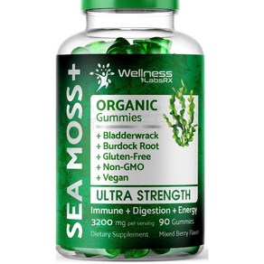 WELLNESS LABSRX Sea Moss 3200mg 90구미