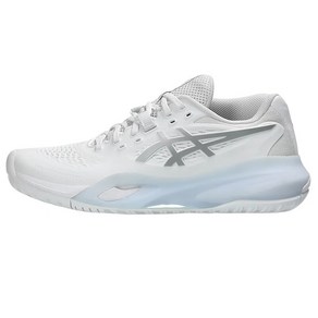 아식스 젤 레졸루션 10 X 올코트 테니스화 화이트 실버 1042A279 100