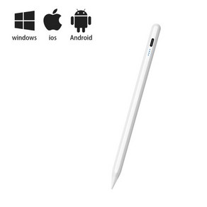 범용 스타일러스 펜 안드로이드 IOS 애플 펜슬 1 2 태블릿 휴대 전화 iPad 터치, [02] white, [02] white, 1개