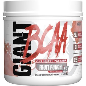 자이언트스포츠 2:1:1 BCAA 파우더 프루트 펀치 맛, 1개, 510g