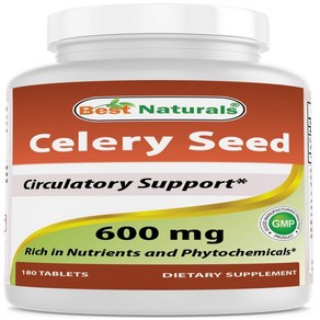 Single Pack Best Natuals Celey Seed 600 Mg Tablet 180 단일 팩 Best Natuals 셀러리 씨드 600 Mg 정제 180, 1개