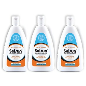 멘소래담 셀선 샴푸 50ml 비듬 두피염 가려움증 완화 Selsun Shampoo 50ml, 3개, 100ml