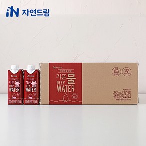 자연드림 자연드림 마그네슘강화 기픈물 330ml x (멸균종이팩생수/심층수), 18개