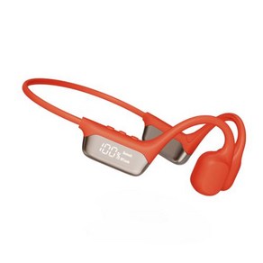 방수이어폰 수영이어폰 블루투스이어폰 S10 블루투스 진정한 골전도 헤드폰 IPX8 방수 MP3 내장 32GB 메모리 수영용 LED 디지털 디스플레이, 2) Red With 32GB, 없음
