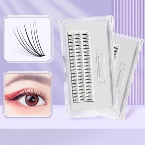 Medy Lashes 3줄대용량 속눈썹 부분 인조 가닥속눈썹 아이래쉬 아이돌속눈썹 바비캔디8mm/9mm/10mm/11mm/12mm/ MIX 길이, 1개, 11mm