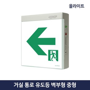 거실 통로 유도등 LED 중형 벽부형 올라이트라이프, 1.좌방향, 1개