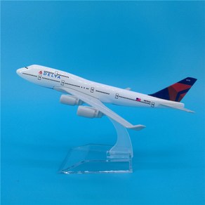 진에어 모형비행기 항공기 다이캐스트 아시아나항공 여객기 A380 B747 1:160, B747 델타항공 16cm, 1개