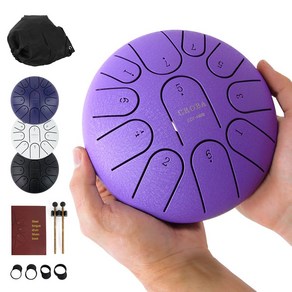 크로바 11음 음계각인 15cm 스틸 텅드럼 CDT-MINI, 네이비, 1개