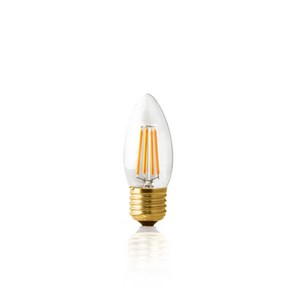 LED 에디슨전구 촛대구 e26 3.5W 램프, 전구색(노란빛), 1개