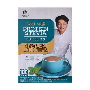 맥널티커피 산양유 단백질 스테비아 커피믹스, 10g, 100개입, 1개