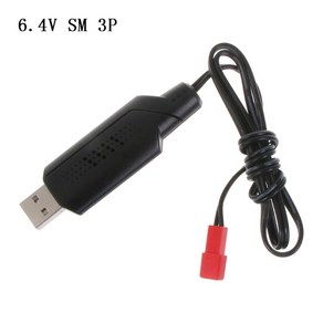 6.4v/7.4V 충전기 리튬 이온 배터리 JST 플러그 RC 완구용 원격 제어 장난감 포지티브 휴대용 USB 내구성, 02 B 6.4V