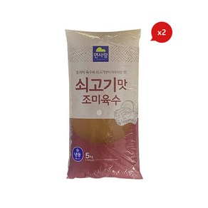 면사랑 쇠고기맛 조미육수 5kg x2개, 2개