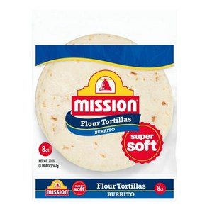 Mission Supe Soft Buito Flou Totillas 또띠아 567g 8개(개당 70그램), 8, 70g