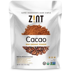 진트 Zint 무가공 카카오 분말 454g(16oz), 1개