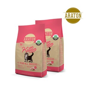 아라톤 키튼 고양이사료 턱드름 사료 3kg 1.5kgX2개, 1.5kg, 2개